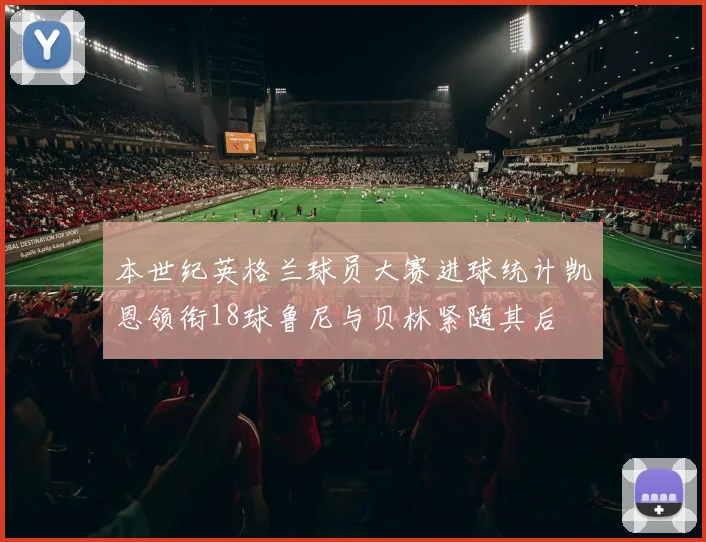 本世纪英格兰球员大赛进球统计凯恩领衔18球鲁尼与贝林紧随其后